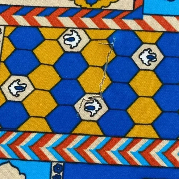 Vintage 1960s Polyester Retro Cloth Fabric - Picture 5 of 8